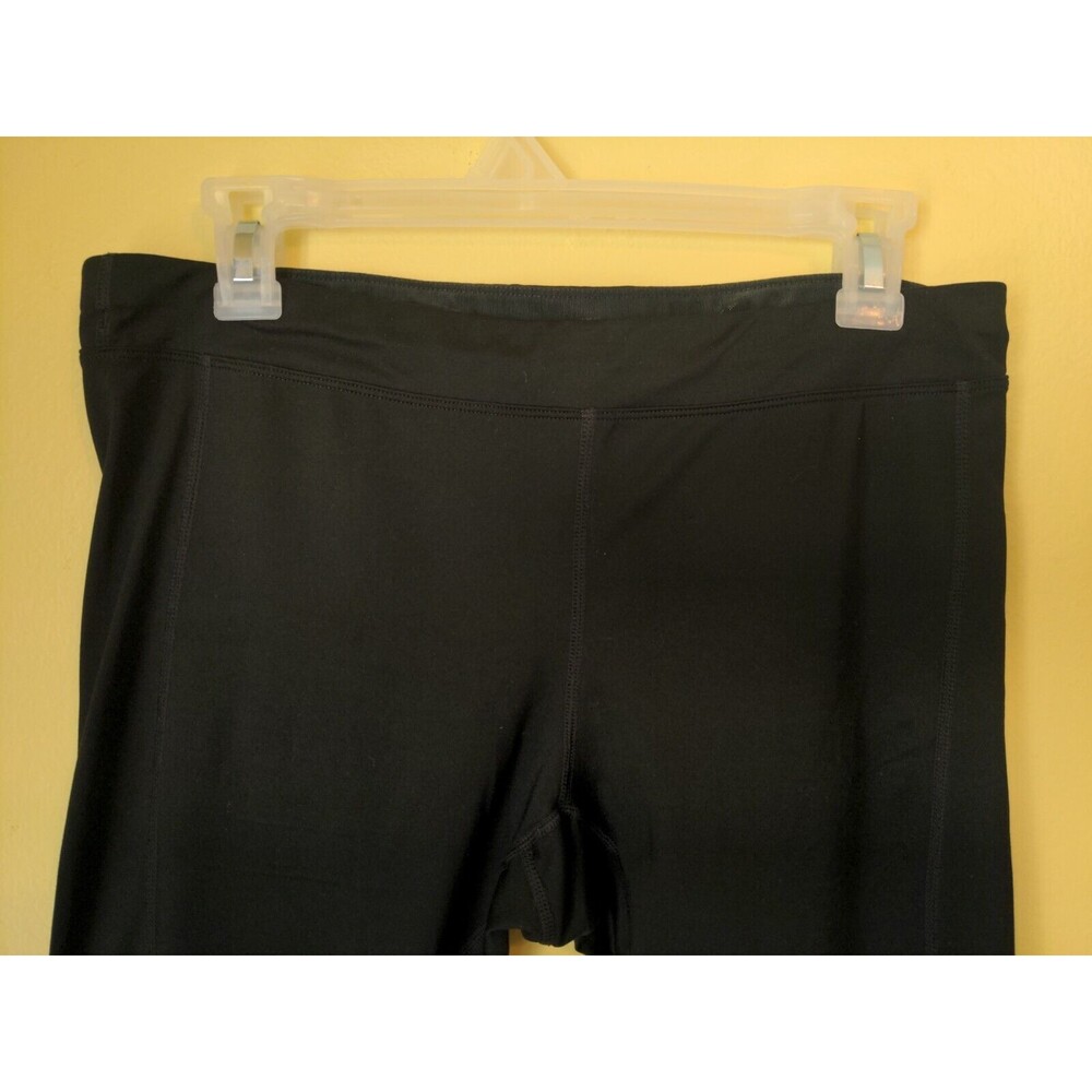 NIKE DRI FIT Running Capri Crop Black Athletic Running Pants Pocket Size Large - Picture 2 of 7